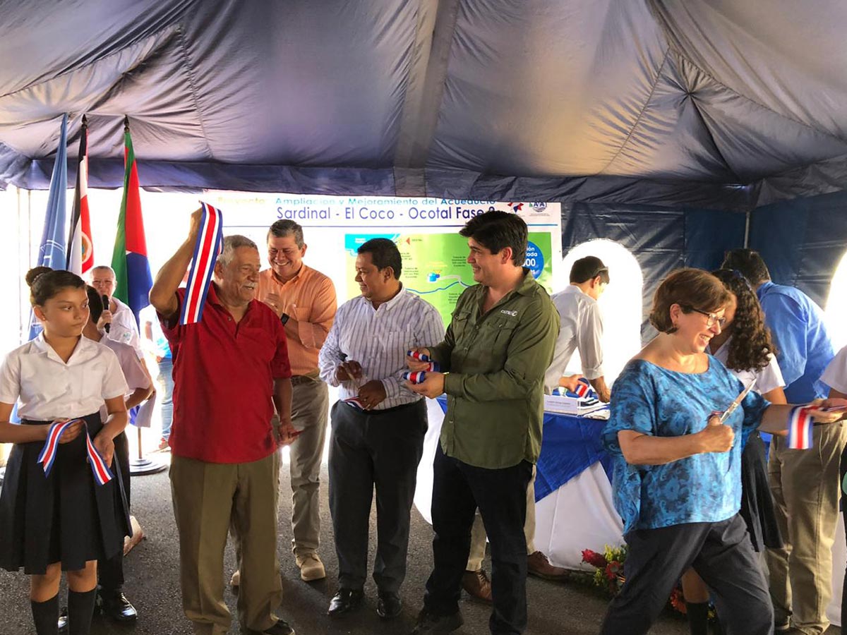 Acto de inauguracion del acueducto de Sardinal - El Coco - Ocotal