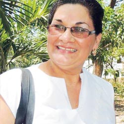 Flor de Liz Víquez Alvarado, Presidenta de la Asociación de Desarrollo Integral de la Comunidad de Playas del Coco (ADICOCO).