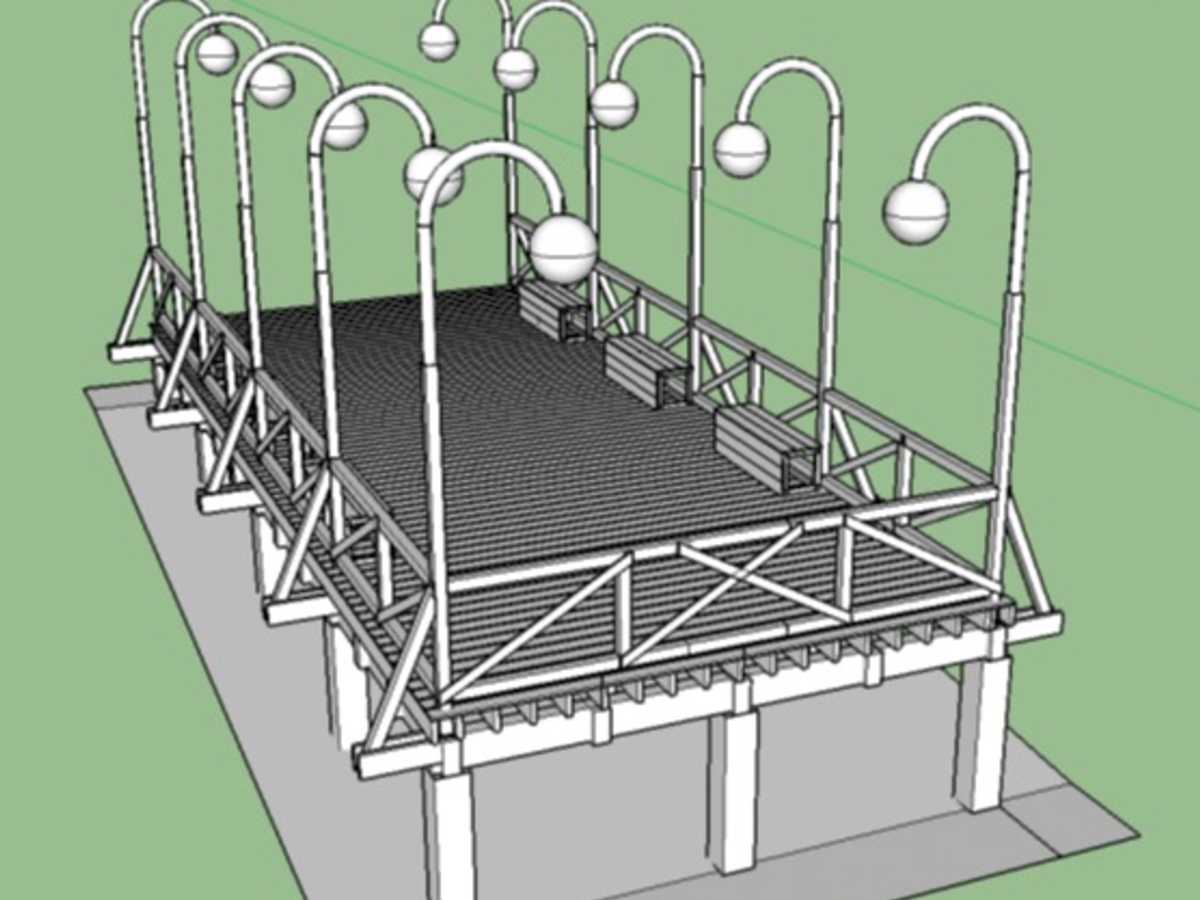 La nueva estructura en esta ocasión se diseñará con plástico reciclado para que tenga un tiempo de vida útil mayor. Crédito de foto: Municipalidad de Carrillo.