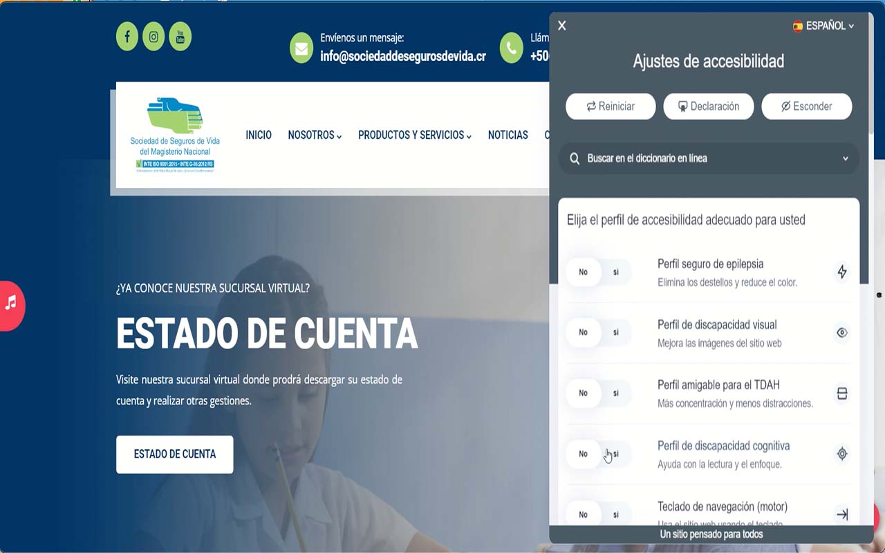 Sector educativo cuenta ahora con página web accesible para gestionar trámites de su póliza de vida.alt