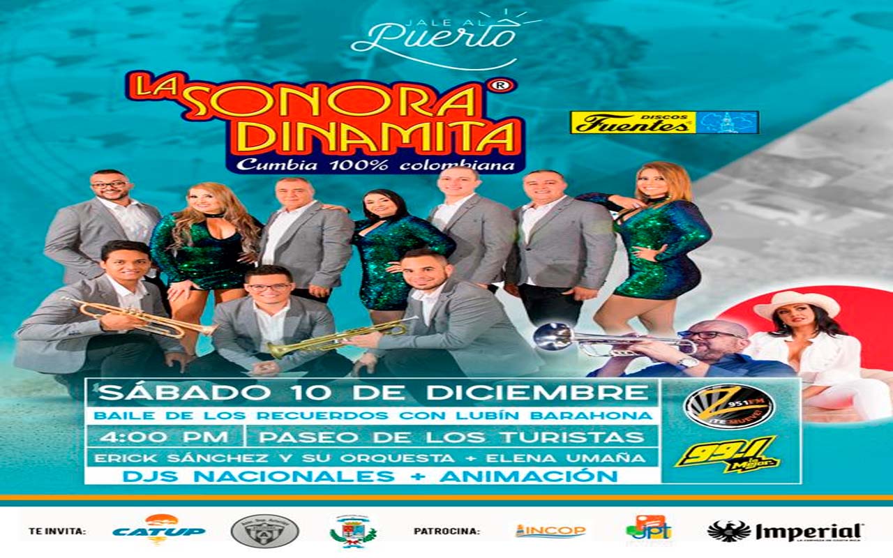 Jale al Puerto regresa en diciembre con conciertos con La Sonora Dinamita y artistas nacionales.alt