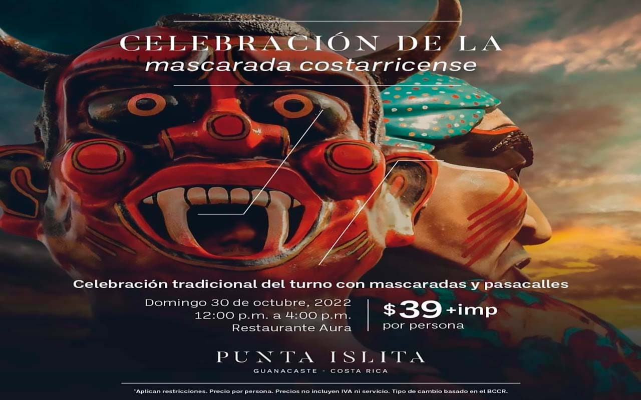 El próximo 30 de octubre: Hotel Punta Islita celebrará la mascarada costarricense.alt