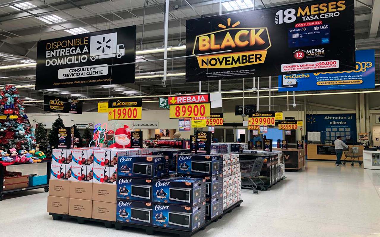 Del 29 de setiembre al 30 de noviembre Walmart ofrecerá precios de “Black November” durante 9 semanas.alt