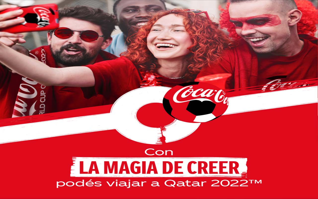 Sistema Coca-Cola llevará cuatro personas -todo incluido- al Mundial de Qatar 2022.alt