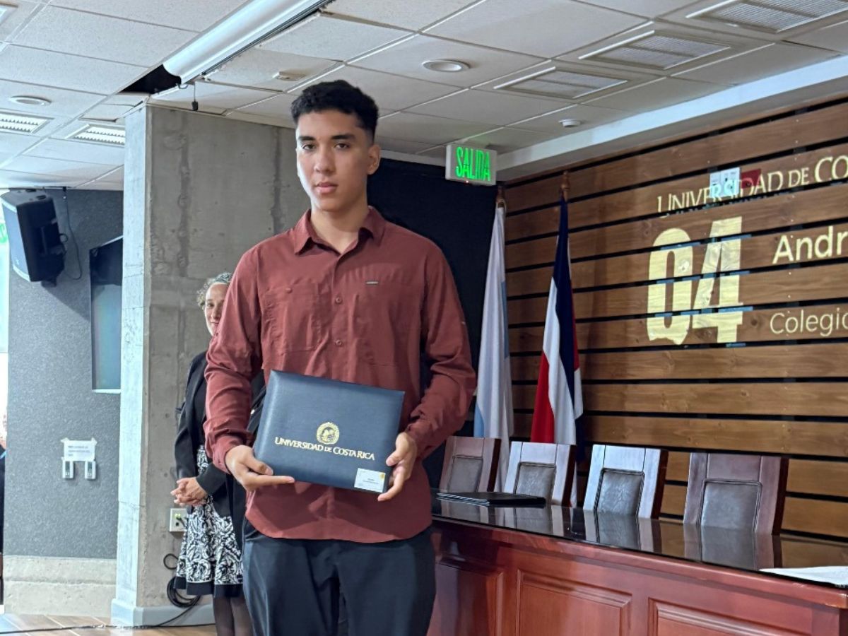 Estudiante del Colegio Humanístico Chorotega obtuvo la tercer mejor nota de admisión