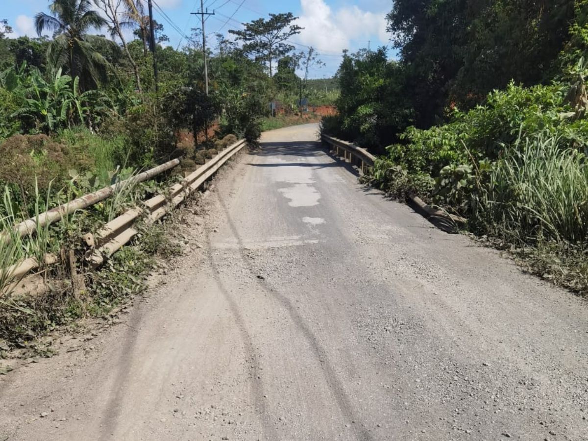 Sobre la ruta nacional 4, entre Upala y La Cruz