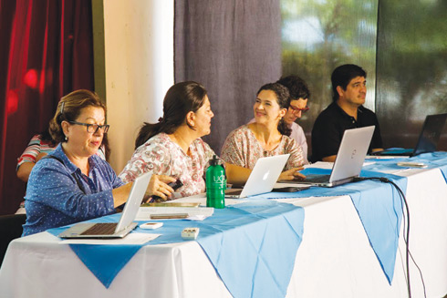 Yamileth Astorga, Presidenta Ejecutiva del AyA, una de las presentes en la reunión Mesa por Guanacaste, el pasado 12 de febrero.